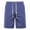 Dark Blue, variant on Zpanxa Workout Shorts Men, Mens Running Shorts, Cotton And Summer Elastic Drawstring Lace-up Solid Color Sports Pocket Shorts Gray XL