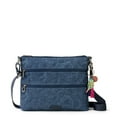 thumbnail image 4 of Sakroots Basic Crossbody Bag - Women's Handbag & Purse With Four Zipper Pockets & Adjustable Strap - "Indigo Spirit Desert", 4 of 4