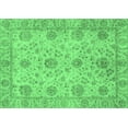 thumbnail image 1 of Ahgly Company Indoor Rectangle Oriental Emerald Green Traditional Area Rugs, 2' x 5', 1 of 4