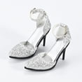 thumbnail image 1 of Sandalias de Tacón Alto CUTICAT para Niños Accesorio Fotográfico Regalo para Muñeca Modelo de Tacones Altos Plata, 1 of 8