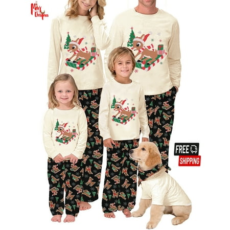 

Gueuusu Matching Family Pajamas Christmas Sets Matching Sets Christmas PJs for Family Pajamas