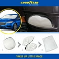 thumbnail image 5 of Goodyear Foldable Windshield Sun Shade for Ford Fusion 2013-2022, Custom-Fit Car Windshield Cover, Car Sunshade, UV Protection, Vehicle Sun Protector,Auto Car Window Shades for Front Window - GY008256, 5 of 8