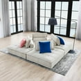 thumbnail image 6 of Saunter Tufted Fabric Fabric 4-Piece Sectional Sofa-EEI-5208, 6 of 13