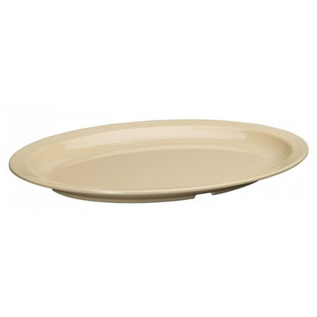 

Winco MMPO-138 Tan Oval Melamine Platter 13 x 8 - 1 doz