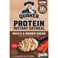thumbnail image 2 of Quaker Instant Protein Maple Brown Sugar Oatmeal - 6ct / 12.6oz, 2 of 4
