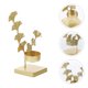 thumbnail image 1 of Greenadscape Portavelas Decorativo Metálico Dorado Con Textura Fina Para Ambiente Cálido En Fiestas, 1 of 6