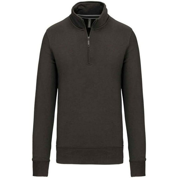 Kariban Mens Zip Neck Sweatshirt
