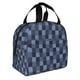 thumbnail image 2 of Easygdp Blue Gingham Buffalo Check Bolsa Térmica Premium - Tela Oxford Impermeable, Gran Capacidad, Bolsillo Frontal, Unisex para Trabajo, Escuela, Actividades al Aire Libre y Picnics, 2 of 8