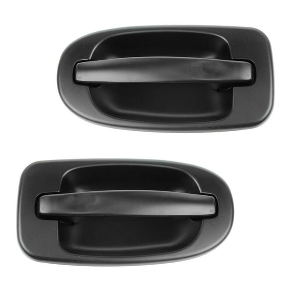 TRQ Outside Sliding Door Handle Smooth Black Rear Pair Set for GM Mini Van NEW DHA35345