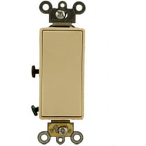 Leviton 5623-2A 20 Amp, 120/277 Volt, Decora Plus Rocker 3-Way AC Quiet Switch, Commercial Grade, Back and Side Wired, Self Grounding