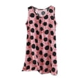 thumbnail image 1 of Tranfacy Chemises de Nuit pour Femmes, Chemises de Nuit pour Femmes Grande Taille, Chemise de Nuit Ample Décontractée et Tendance à Imprimé, Col Rond, Sans Manches, Confortable, 1 of 3