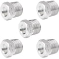 thumbnail image 1 of HAHDAXIA Bague Hexagonale Réductrice en Acier Inoxydable, 1/2 Pouces NPT Mâle vers 1/4 Pouces NPT Femelle, Raccord de Tuyau de Réducteur (Lot de 2), 1 of 6