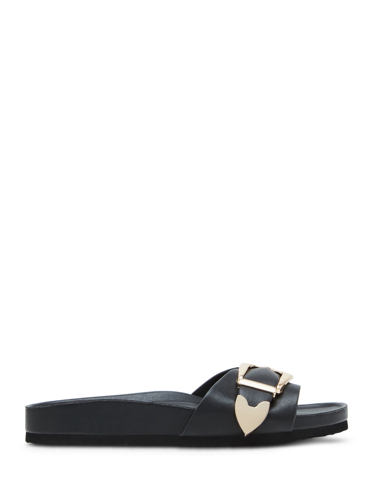 Madden Girl Women's Brookk Slide On Buckle Sandal