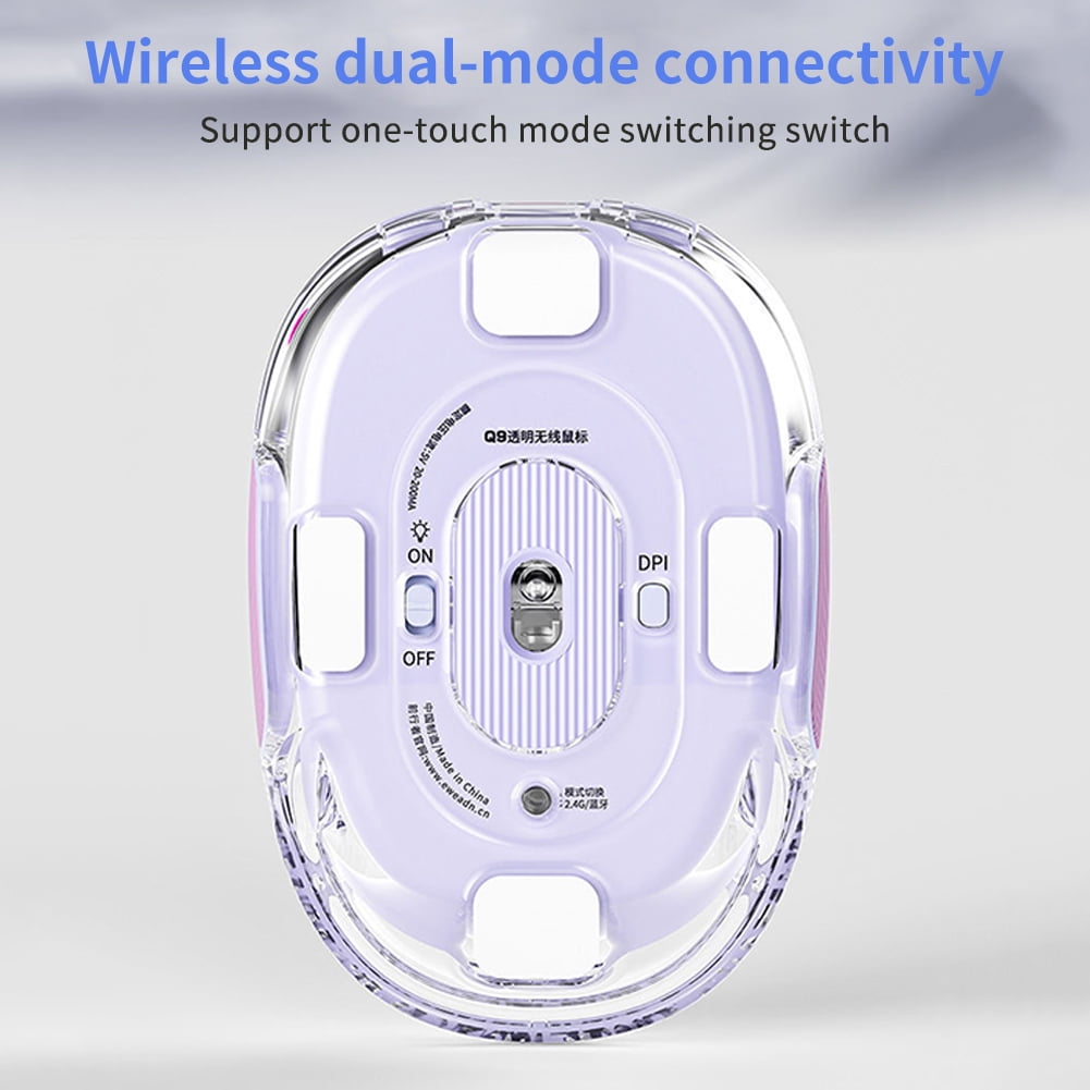 Wireless Bluetooth Mouse, Mute Mouse, High Color Value Rechargeable Gaming Games Compact Laptop Mouse for Girls Office Games