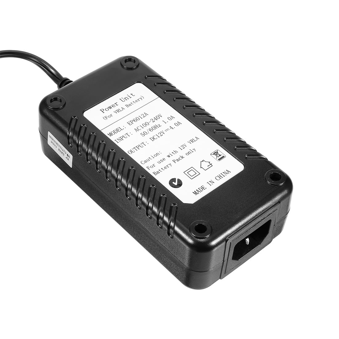 12V 4.0A Smart Battery Charger 4Stage with 2 Pin US Plug for VRLA