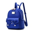 thumbnail image 1 of I IHAYNER Mochila de cuero linda con lazo para niñas Mini mochila para mujer, 1 of 5