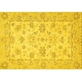 thumbnail image 1 of Ahgly Company Indoor Rectangle Oriental Yellow Traditional Area Rugs, 2' x 4', 1 of 4