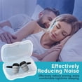 thumbnail image 2 of Tapones para los oídos para dormir con cancelación de ruido, tapones para los oídos de silicona suave que bloquean el sonido, 2 of 4