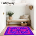 thumbnail image 3 of ODIKA 3'x5' Machine Washable Non-Slip Area Rug, Damask Elegant Fade Timeless Contemporary High Traffic Rug, Pink, 550238, 3 of 5