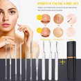 thumbnail image 4 of AoHao Blackhead Remover Tool, 10 Pcs Professional Pimple Comedone Extractor AoHao Tool Acne Removal Kit - Treatment for Pimples, Blackheads, Zit Removing, Forehead,Facial and Nose(Silver), 4 of 10