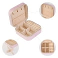 thumbnail image 3 of Unique Bargains Jewelry Box Small PU Leather Jewelry Organizer Case Storage Display Holder Pink, 3 of 8