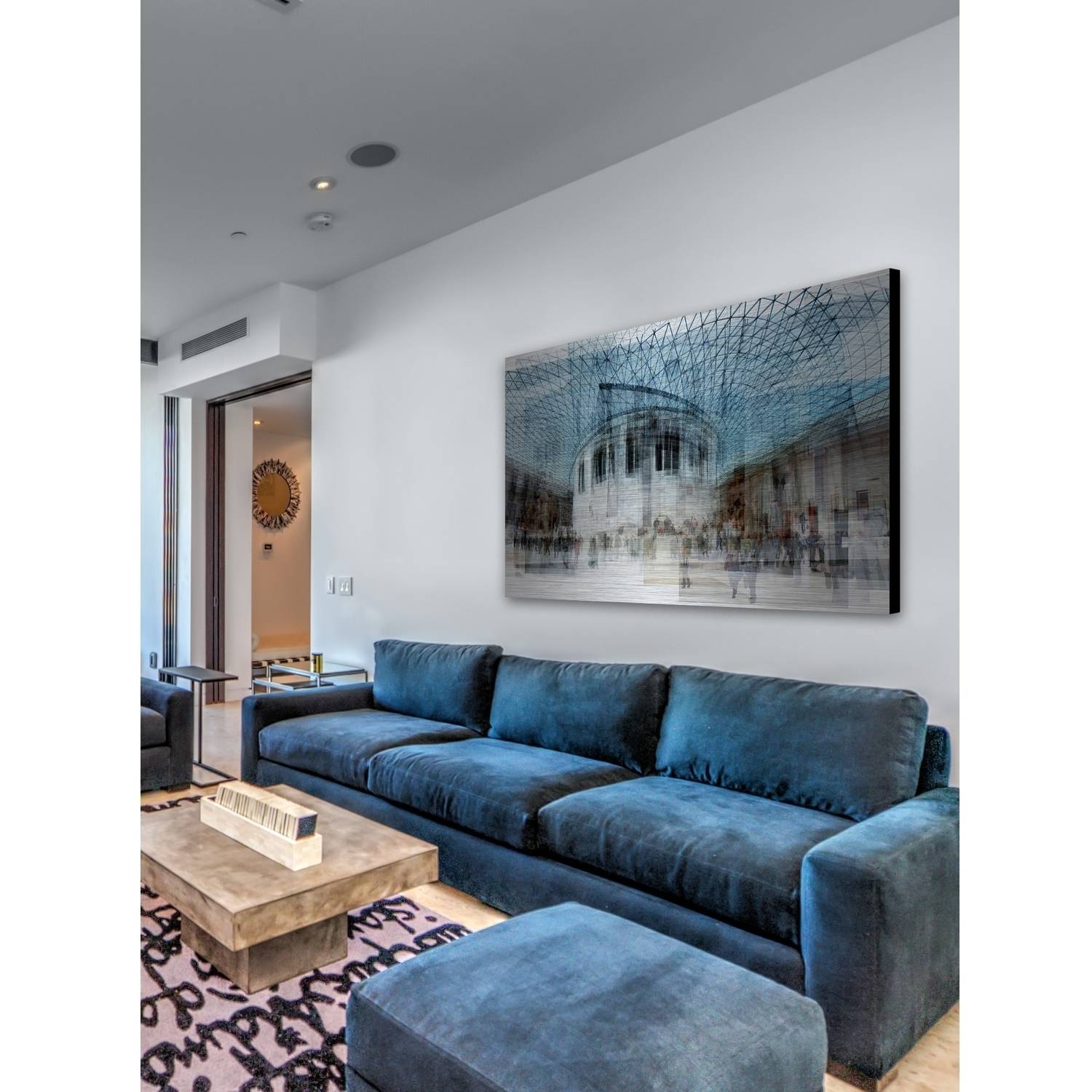 "The History Junction" Painting Print on Brushed Aluminum