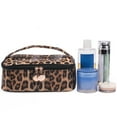 thumbnail image 3 of Billuyoard Bolsas de maquillaje de belleza Diseño de patrón de leopardo Organizador de artículos de tocador de gran capacidad Paquete de suave Almacenamiento y organización del hogar Tipo3, 3 of 6