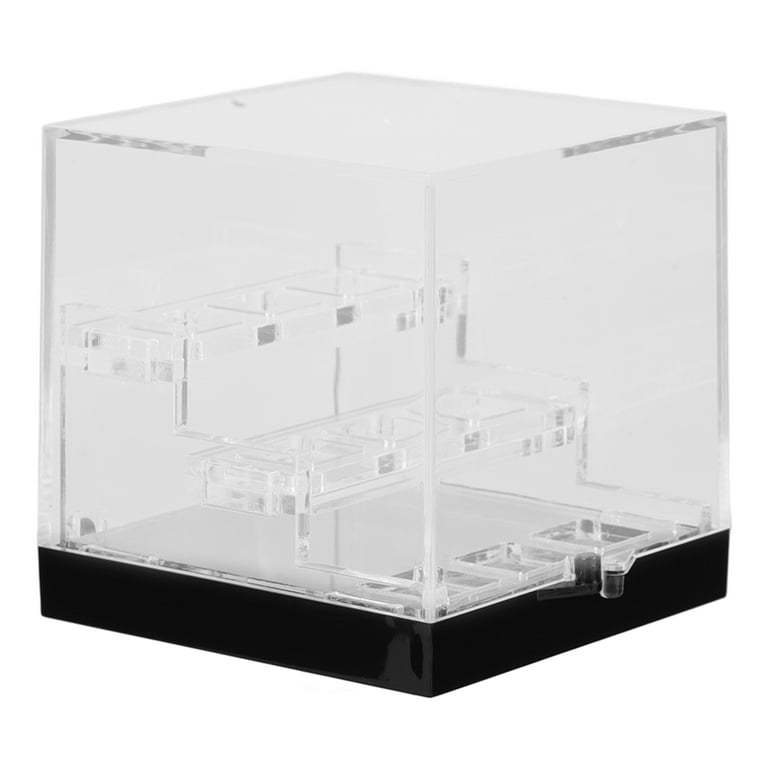 Qiysamall Clear Gemstone Display Box Small Acrylic Jewelry