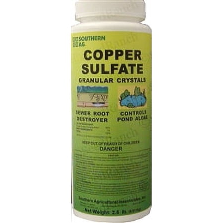 Dibbs Seed Copper Sulfate Granular Crystals Pool Algae Chemical Controllers, 2.5 lbs