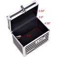 thumbnail image 4 of Vaultz Medicine Storage Box w/Combination Lock - 4 x 6 x 4 Inches Cabinet Safe, Black & White Stripes, 4 of 6