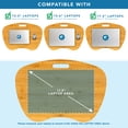 thumbnail image 3 of LapGear Bamboo Lap Desk for up to 17.3" Laptops, Natural, 3 of 7