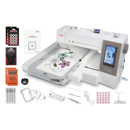 Janome Memory Craft 550E Limited Edition Embroidery Machine with Exclusive Bundle