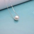 thumbnail image 1 of Collar de perlas cultivadas de agua dulce blancas para mujer, cadena de plata de ley 925, 1 of 5