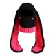 thumbnail image 5 of Women Girls 1-Hole Knit Hat Face Mask 3D Funny Bunny Ears Sweater Hat with Scarf Headwear-Winter Warm Hat Knit Skull, 5 of 5