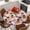 Pink, variant on Pink Halloween Round Tablecloth, Fitted Table Cover with Elastic for 55"-60" Round Tables, Pumpkins Cat Ghost Black Bat Table Cloth Outdoor Indoor Dinning Party Waterproof Tablecloths