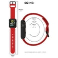 thumbnail image 6 of iTech Fusion 3 Unisex Adult Rectangular Smart Watch, Solid Red, Silicone Strap, 6 of 9
