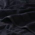 thumbnail image 3 of Superior Derry Solid Egyptian Cotton 4-Piece Bath Towel Set, Black, 3 of 13