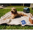 thumbnail image 5 of Paw PupProtector Cool Comfort Waterproof Throw Blanket White with Brown Accents [Dog Blankets, New Dog Supplies, Paw, Dog Supplies] 1 count, 5 of 5
