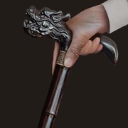 ispuoocti Wooden Cane, Hand Carved High-end Walking Cane for Men and Women, Lightweight Design Support Up to 500lbs Dragon Canes for Seniors, Suitable for Discerning Personal and Gift Use