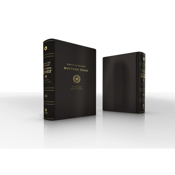 Rvr, Biblia de Estudio Matthew Henry Y Legado Cristiano, Leathersoft, Negro, Interior a DOS Colores, Con Ãndice, Comfort, (Hardcover)