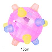 SPRING PARK Electric LED Light Jumping Ball, Vibrating and Bouncing Crazy Fun Toy with Flashing Bright Lights, Music and Sound Pet Chewing Toy Kids Baby Gift