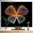 thumbnail image 2 of Design Art - Blue Yellow Fractal Butterfly in Dark, 2 of 5