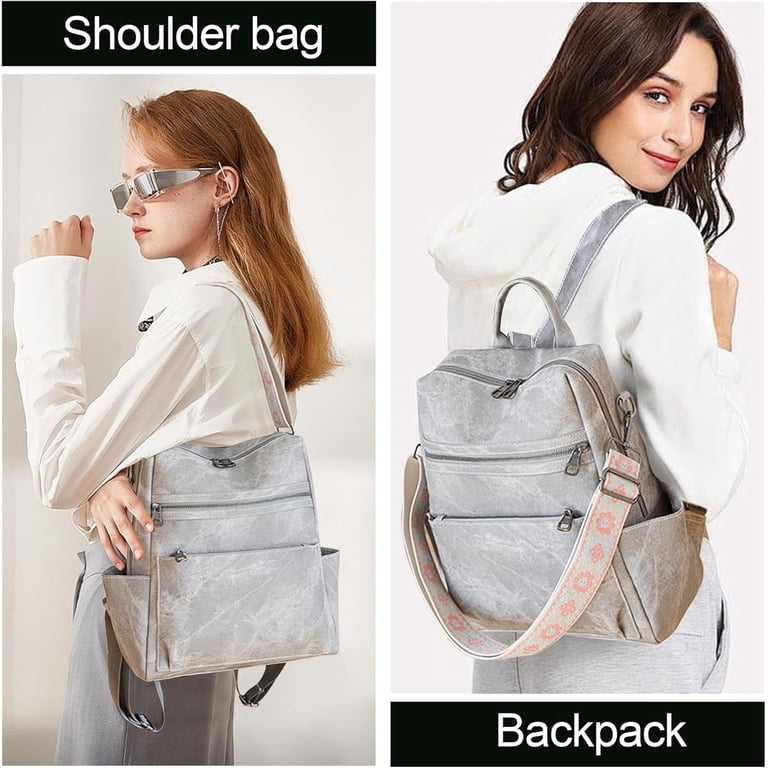 Leather Backpack Purse for Women, Fashion Designer Shoulder  display picture 1
