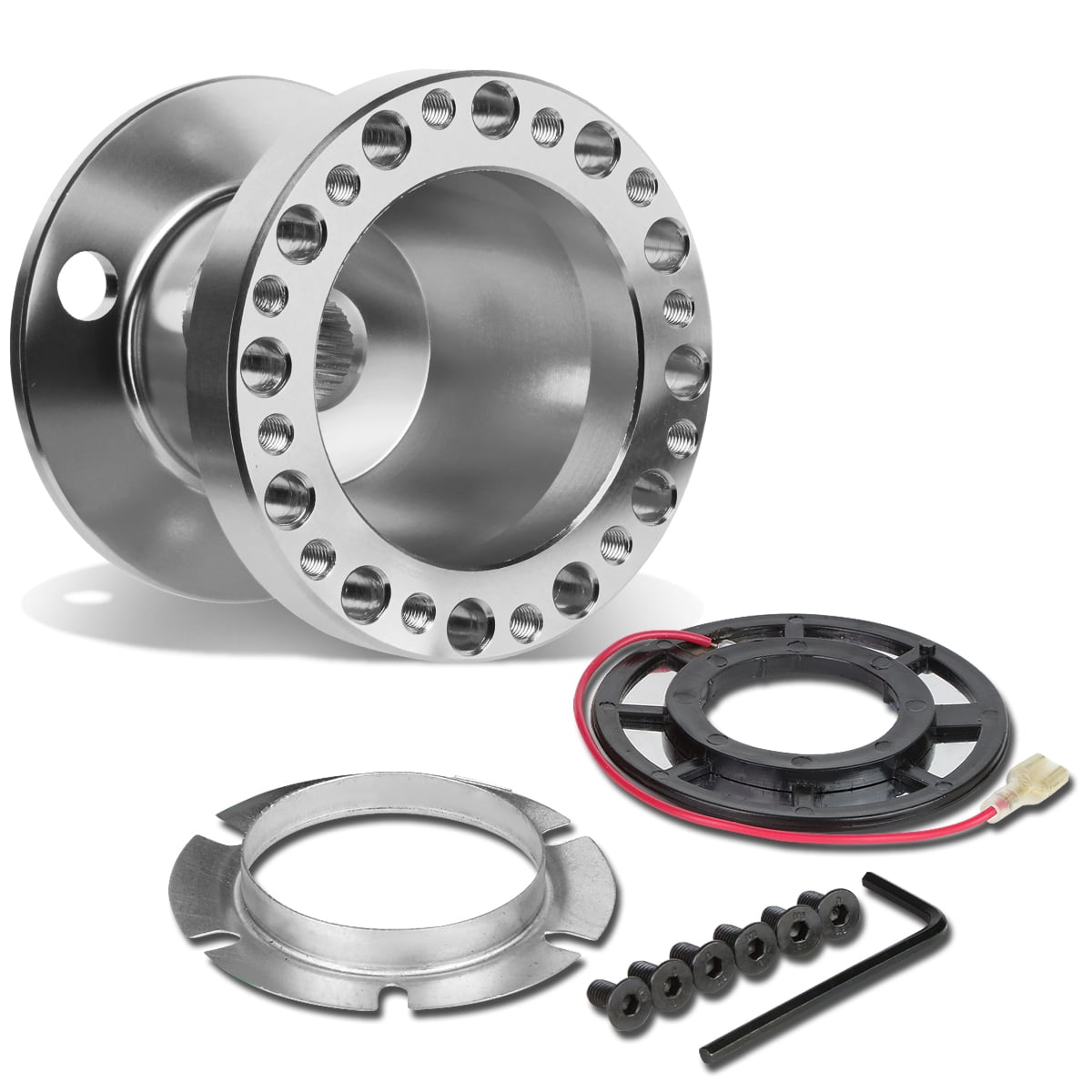 BLUE QUICK RELEASE SILVER STEERING WHEEL HUB ADAPTER FOR SCION XB XA TC