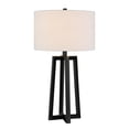 thumbnail image 3 of Henn&Hart 14" Blackened Bronze Metal/Fabric Table Lamp, 3 of 8