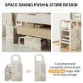 thumbnail image 4 of UNICOO® 2-in-1 Step & Stool | Storable Step Stool for Toddlers | Foldable Adjustable 2-3 Helper Steps for Kids with Anti-Slip & Space-Saving Design | Bathroom Sink, Potty, Toilet (Gray & White), 4 of 8
