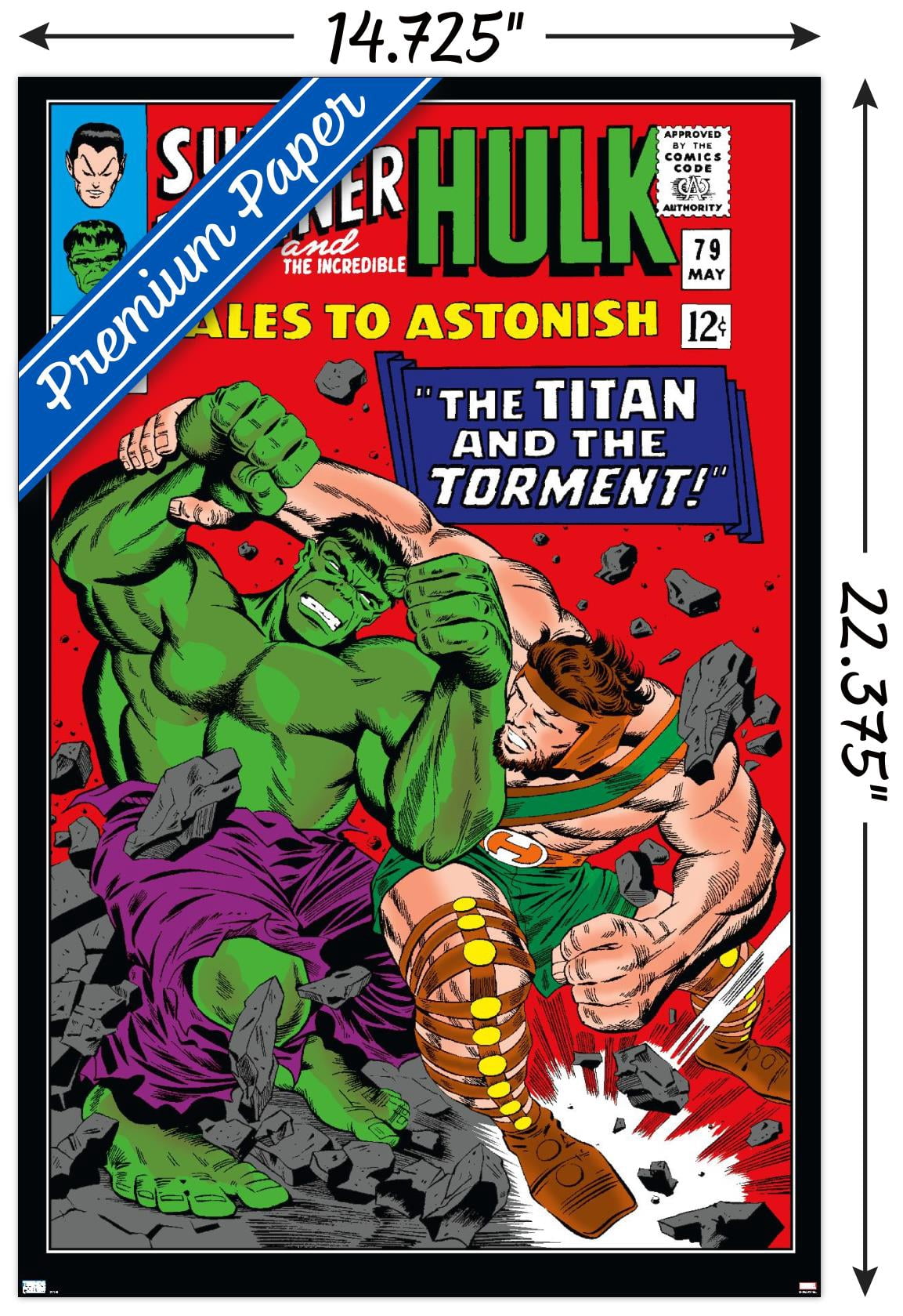 Marvel Comics - Hulk - Tales To Astonish #79 Wall Poster, 14.725" x 22.375"