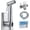 Stainless Steel, variant on Handheld Bidet Sprayer for Toilet - Feminine Wash, Toilet Cleaning - Stainless Steel, Adjustable Water Pressure, Easy Installation