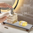 thumbnail image 6 of Water Absorbing Tray, Fast Drying Diatomite Bathroom Tray for Home, Countertop Stone Drying Mat for Faucet, Durable Soap Dispenser Holder for Kitchen and Bathroom Daily Hygiene, by UKHCCC, 6 of 8