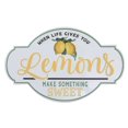 thumbnail image 1 of IH Casa Decor Signe En Métal En Relief Quand La Vie Vous Donne Des Citrons, 1 of 3